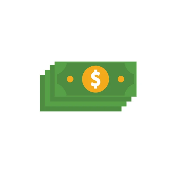 Geld notities platte pictogram. Gekleurd eenvoudig element uit de geneeskundecollectie voor infographics, webdesign en meer — Stockvector