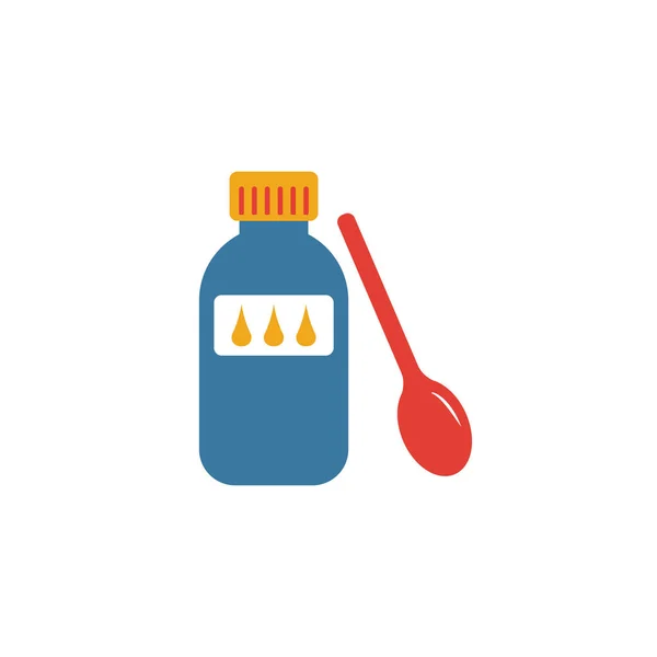 Mixture flat icon. Colored simple element from medicine collection for infographics, web design and more — 스톡 벡터