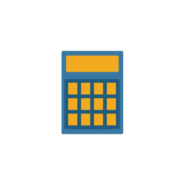 Calculadora icono plano. Elemento simple coloreado de la colección de medicina para infografías, diseño web y más — Vector de stock