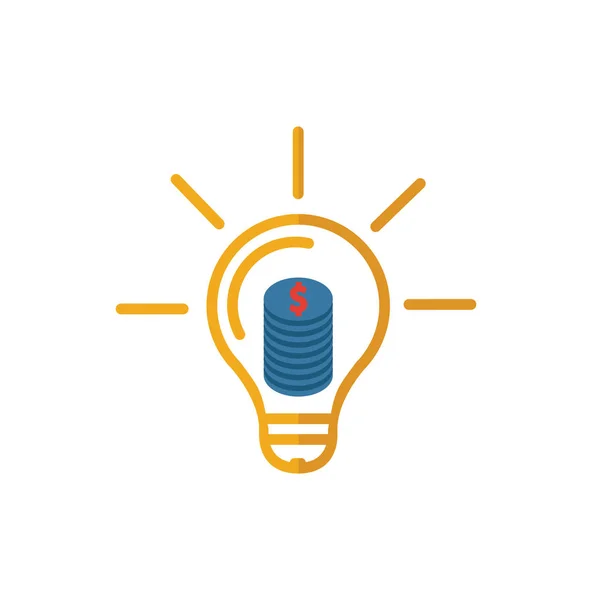 Business Idea flat icon. Colored simple element from medicine collection for infographics, web design and more — 스톡 벡터