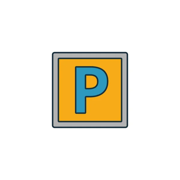Parking icon. Outline filled creative elemet from airport icons collection. Premium parking icon for ui, ux, apps, software and infographics — Stock Photo, Image