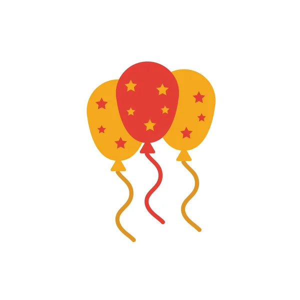 Icono de globos de fiesta. Elemento simple de la colección de iconos de fiesta. Creative Party Globos icono ui, ux, aplicaciones, software e infografías — Vector de stock