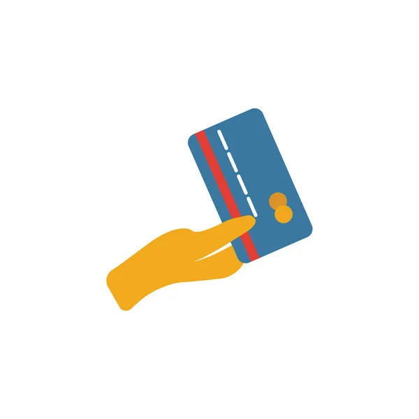 Ícone de pagamento do cartão de crédito. Elemento simples da coleção de ícones de finanças pessoais. Ícone de pagamento do cartão de crédito criativo ui, ux, aplicativos, software e infográficos — Vetor de Stock