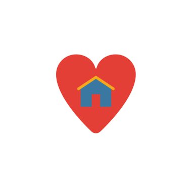 Favori House ikonu. Emlak simgeleri koleksiyonundan basit bir element. Creative Favorite House simgesi ui, ux, apps, yazılım ve bilgi grafikleri