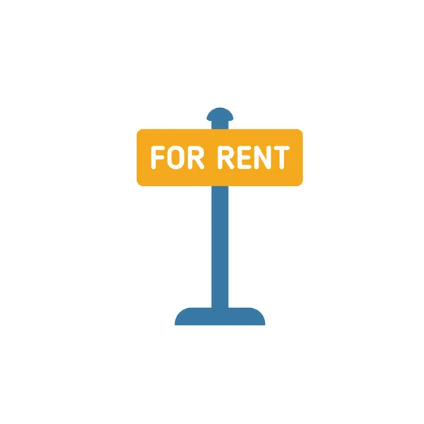 Rent-Zeichen-Symbol. einfaches Element aus der Sammlung von Immobilien-Symbolen. Kreative Rent Sign Icon ui, ux, Apps, Software und Infografiken — Stockvektor