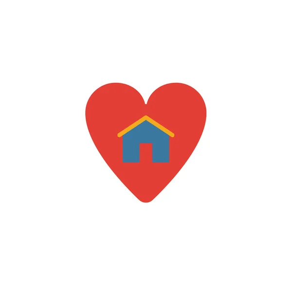 Lieblingsikone des Hauses. einfaches Element aus der Sammlung von Immobilien-Symbolen. Kreative Lieblingsikone ui, ux, Apps, Software und Infografiken — Stockvektor