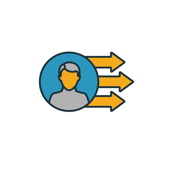 Leadership Approach icon. Simple element from risk management icons collection. Creative Leadership Approach icon ui, ux, apps, software and infographics — 스톡 벡터