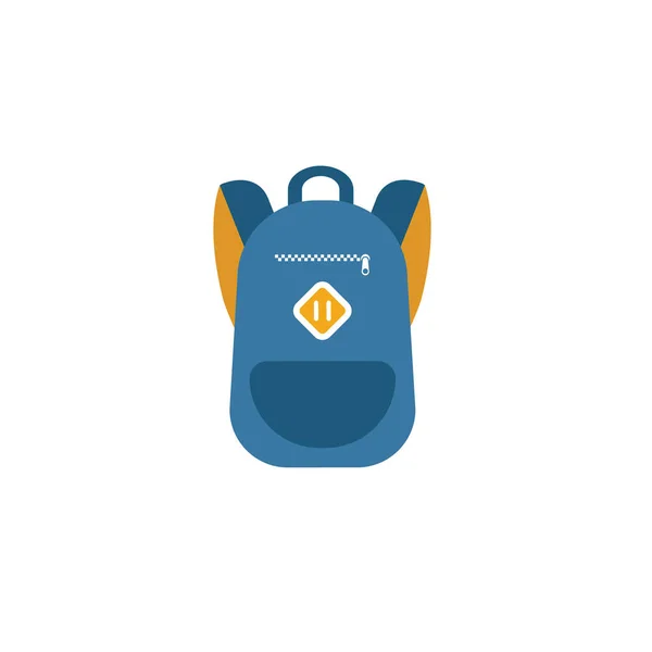 Rucksacksymbol. einfaches Element aus der Sammlung von Schulsymbolen. Kreative Rucksack-Ikone ui, ux, Apps, Software und Infografiken — Stockvektor