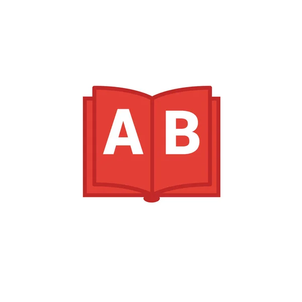 Ikona abecedy. Jednoduchý prvek ze sbírky školních ikon. Ikona kreativní abecedy ui, ux, aplikace, software a infografiky — Stockový vektor