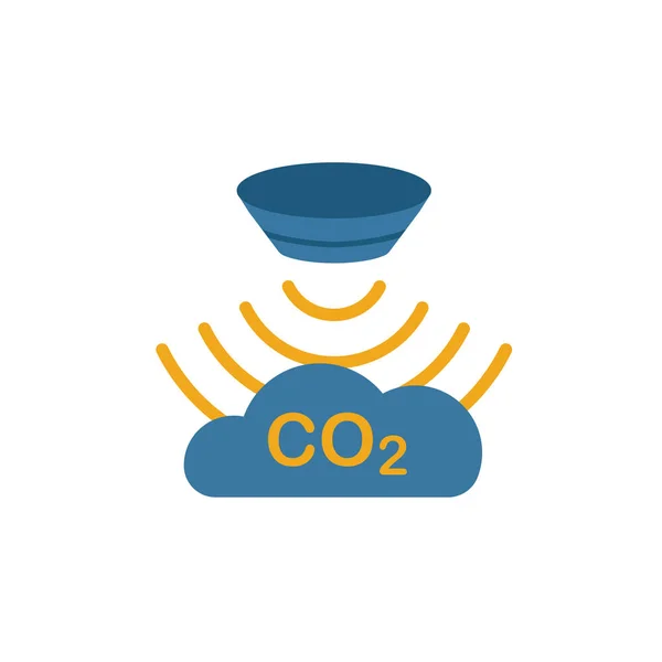 Gassensor-Symbol. Einfaches Element aus der Sensorsymbolsammlung. Creative Gas Sensor icon ui, ux, Apps, Software und Infografiken — Stockvektor