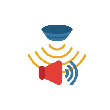 Ses sensörü simgesi. Algılayıcı simgeleri koleksiyonundan basit bir element. Yaratıcı Ses Algılayıcı simgesi ui, ux, uygulamalar, yazılım ve bilgi grafikleri