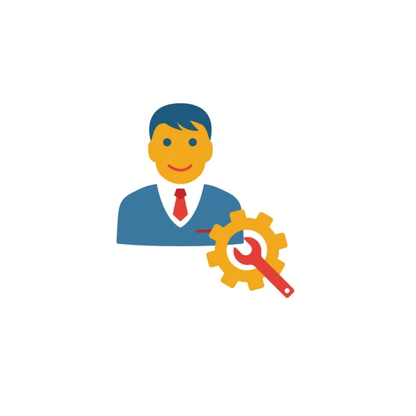 Troubleshooting icon. Simple flat element from customer service collection. Creative troubleshooting icon for templates, software and apps — 스톡 벡터