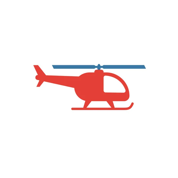 Ícone do helicóptero. Elemento criativo plano da coleção ícones do aeroporto. Ícone de helicóptero colorido para modelos, web design e software — Vetor de Stock