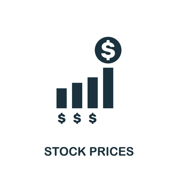 Icona dei prezzi azionari. Elemento creativo di design dalla collezione di icone del mercato azionario. Icona Pixel Perfect Stock Prices per web design, app, software, utilizzo della stampa — Foto Stock