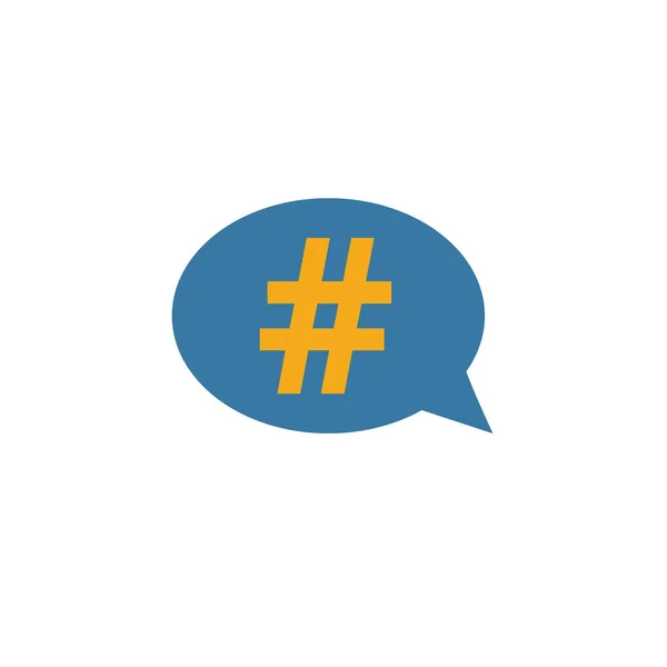 L'icône du hashtag. Élément simple de la collection d'icônes smm. Creative Hashtag icône ui, ux, applications, logiciels et infographies — Image vectorielle