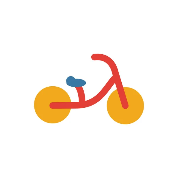 Ícone da bicicleta do bebê. Elemento simples da coleção de ícones de coisas do bebê. Ícone criativo da bicicleta do bebê ui, ux, aplicativos, software e infográficos — Vetor de Stock