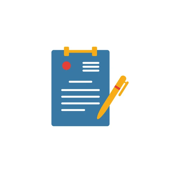 Vertragssymbol. Einfaches Element aus der Sammlung von Personalsymbolen. Creative Contract icon ui, ux, Apps, Software und Infografiken — Stockvektor
