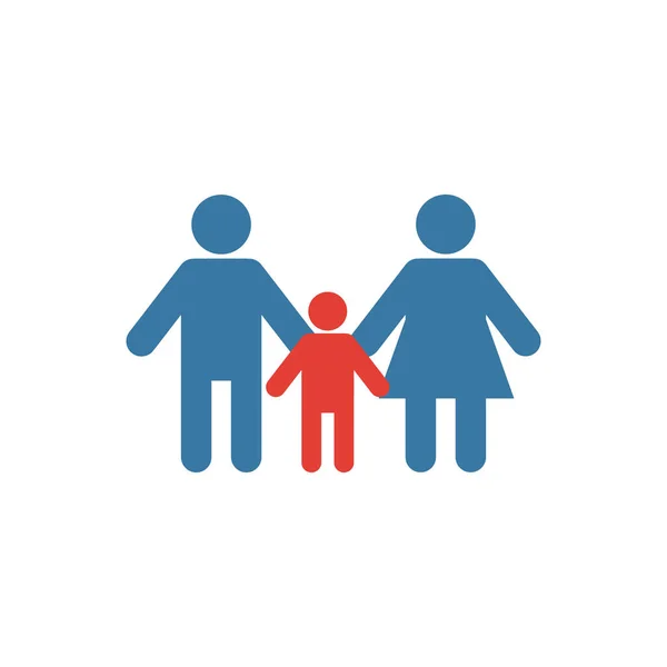 Icona di famiglia. Elemento semplice dalla collezione di icone di cose per bambini. Creative Family icona ui, ux, applicazioni, software e infografica — Vettoriale Stock