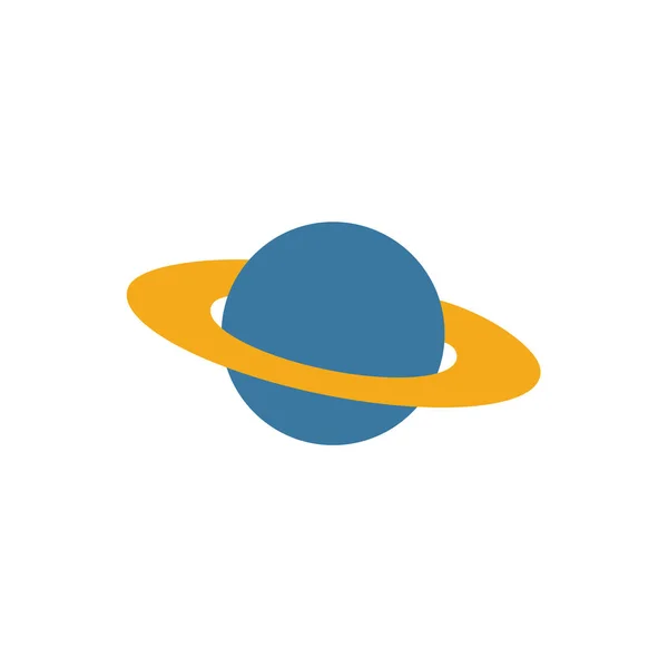 Icône Saturne. Élément simple de la collection d'icônes spatiales. Icône Saturne créative ui, ux, applications, logiciels et infographies — Image vectorielle