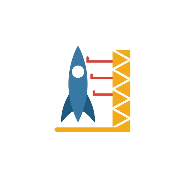 Icono del puerto espacial. Elemento simple de la colección de iconos de espacio. Icono creativo del puerto espacial ui, ux, aplicaciones, software e infografías — Vector de stock