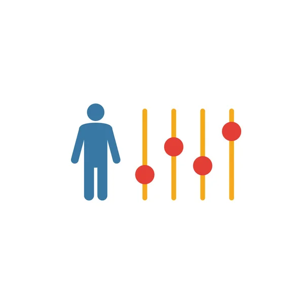 Ikona nastavení. Jednoduchý prvek ze sbírky ikon řízení projektu. Ikona Kreativní Konfigurace ui, ux, aplikace, software a infographics — Stockový vektor