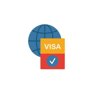 Visa simgesi. Simge koleksiyonundan basit bir öge. Yaratıcı Visa simgesi ui, ux, apps, yazılım ve bilgi grafikleri