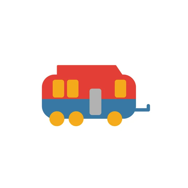 Camping Trailer Icon Simple Element Travel Icons Collection Creative Camping — 스톡 벡터