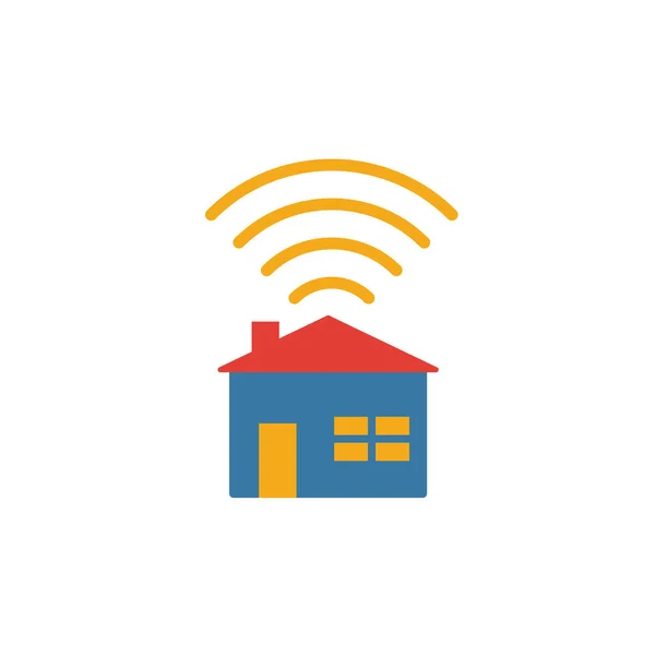 Home Wifi Ikone Einfaches Element Aus Der Sammlung Von Symbolen — Stockvektor