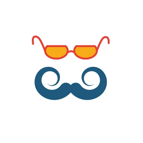 Hipster Style Icon Elemento Creativo Plano Colección Iconos Barbería Icono — Archivo Imágenes Vectoriales