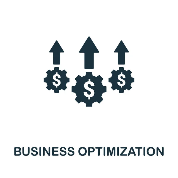 Icône Optimisation Des Affaires Élément Simple Collecte Des Perturbations Commerciales — Image vectorielle