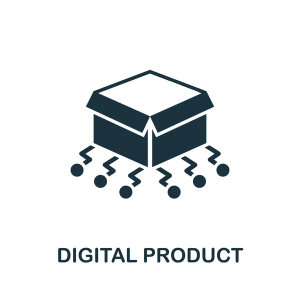 Icona Del Prodotto Digitale Elemento Semplice Della Collezione Digitale Perturbazioni — Vettoriale Stock