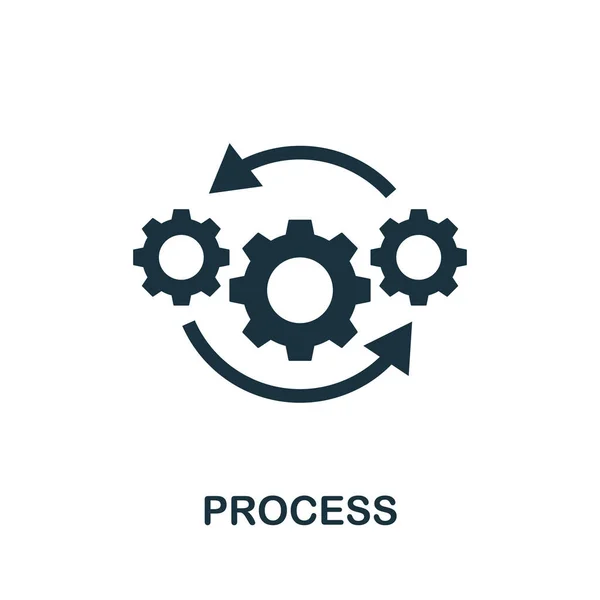 Prozess Symbol Einfaches Element Aus Der Audit Sammlung Gefülltes Prozess — Stockvektor
