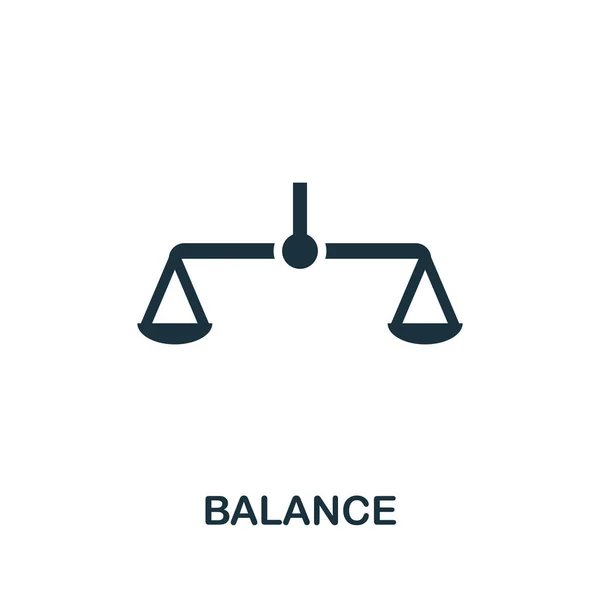 Icono Del Equilibrio Elemento Simple Recopilación Auditorías Icono Balance Filtrado — Archivo Imágenes Vectoriales