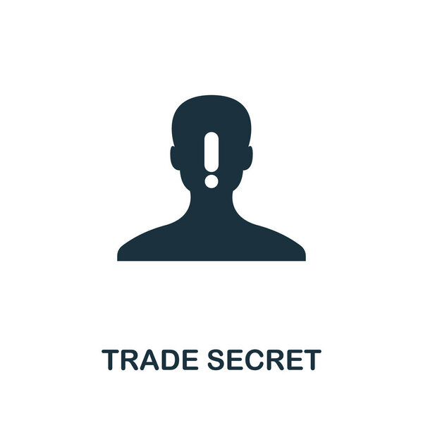 Trade Secret icon. Simple element from intellectual property collection. Filled Trade Secret icon for templates, infographics and more.