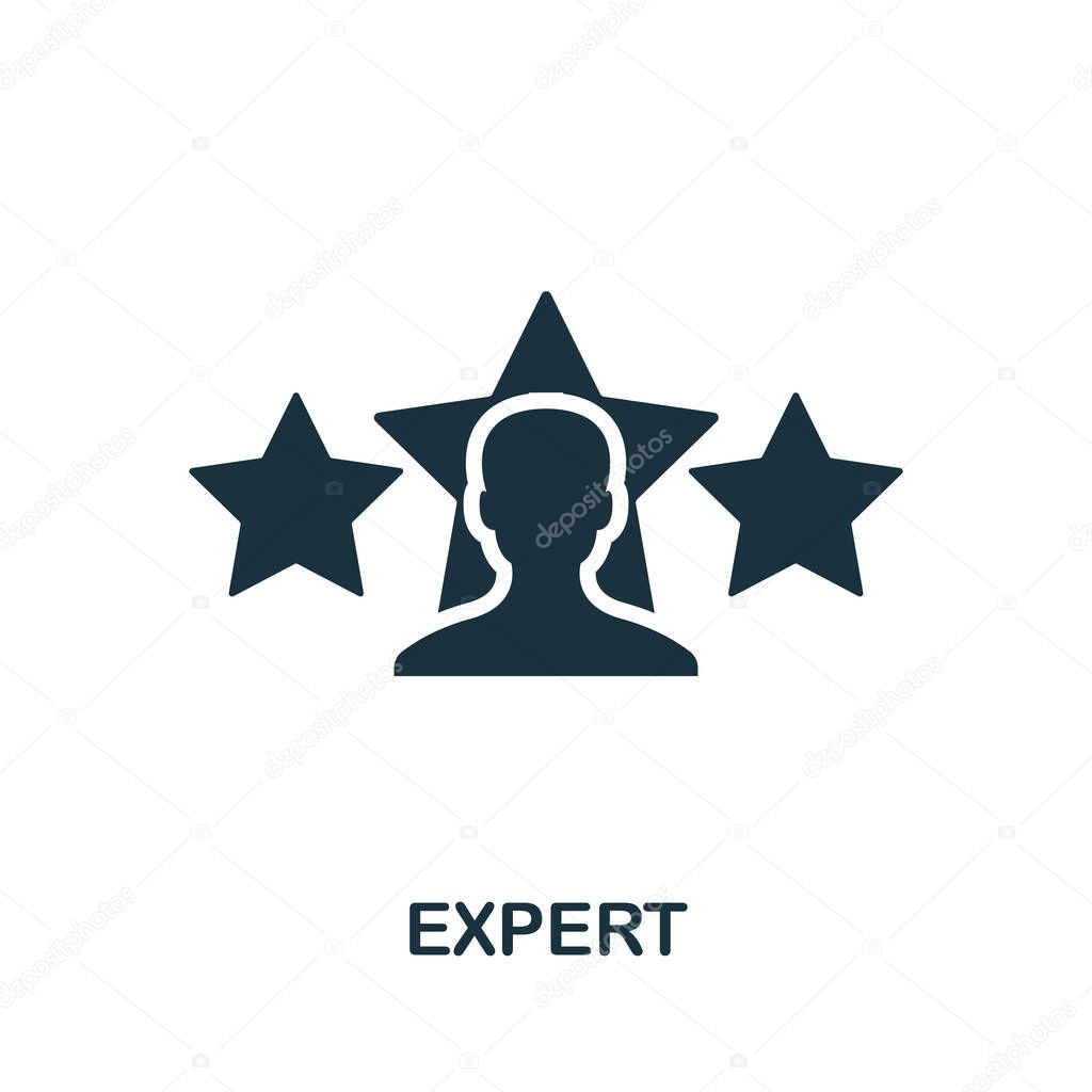 Expert icon. Simple element from consulting collection. Filled Expert icon for templates, infographics and more.