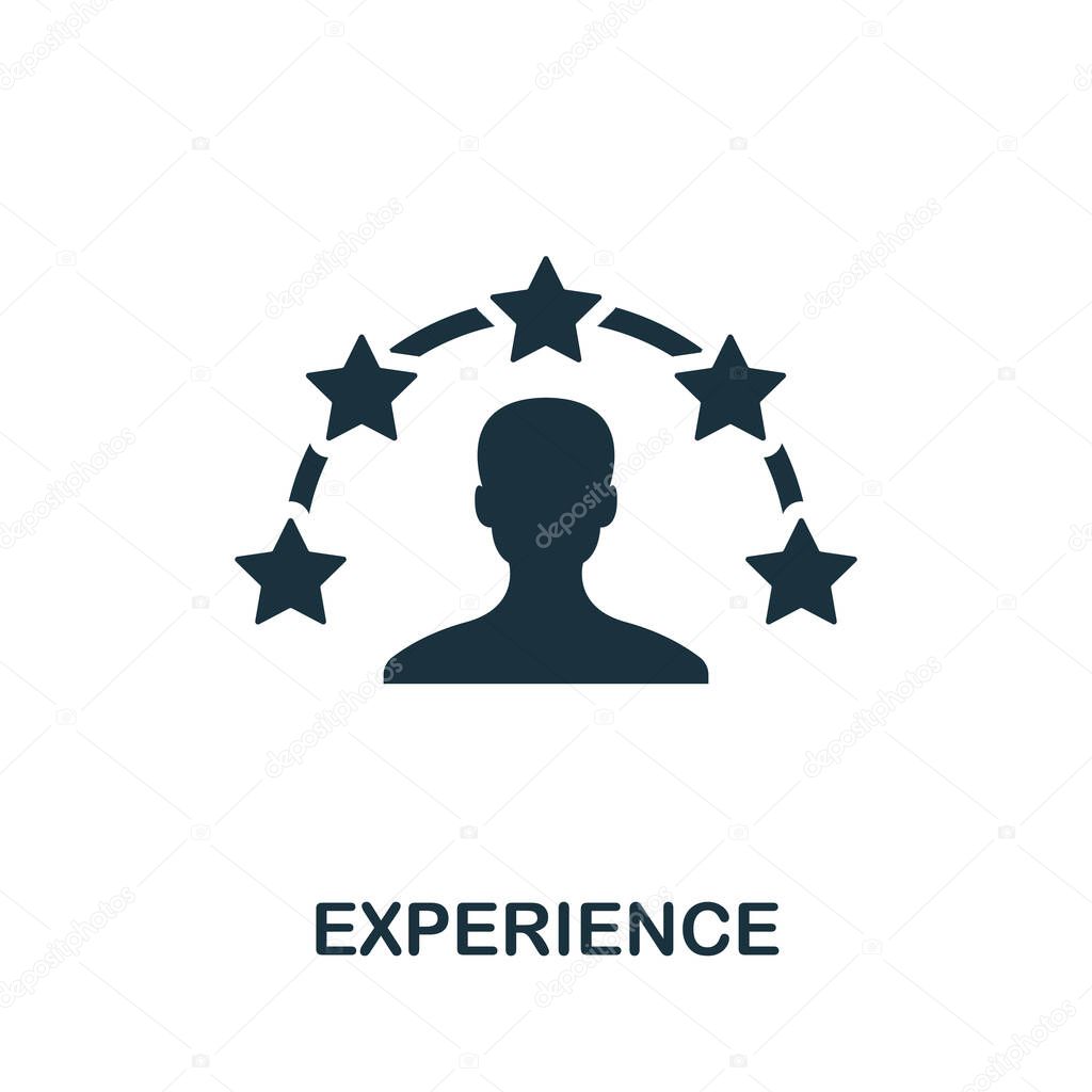 Experience icon. Simple element from consulting collection. Filled Experience icon for templates, infographics and more.