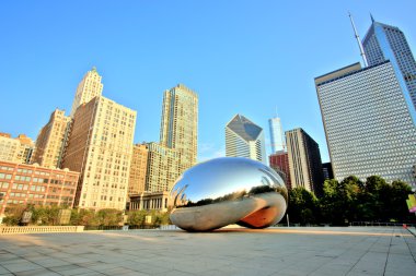 Gate - Sunrise, Chicago Millenium Park fasulye bulut