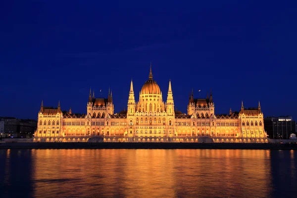 Budapest Parliament at Dusk, Hungary Royalty Free Stock Images