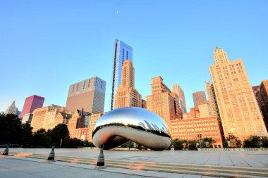 Gate - Sunrise, Chicago Millenium Park fasulye bulut