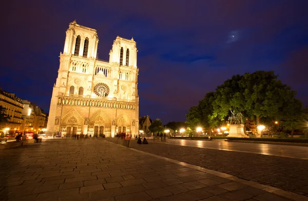 Notre Dame de Paris al atardecer, Francia — Foto de Stock