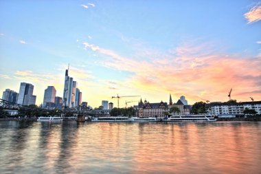 Frankfurt am Main şehir Cityscape
