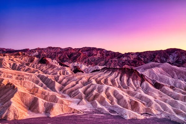 Blick Auf Die Badlands Vom Zabriskie Point Death Valley Nationalpark — Stockfoto