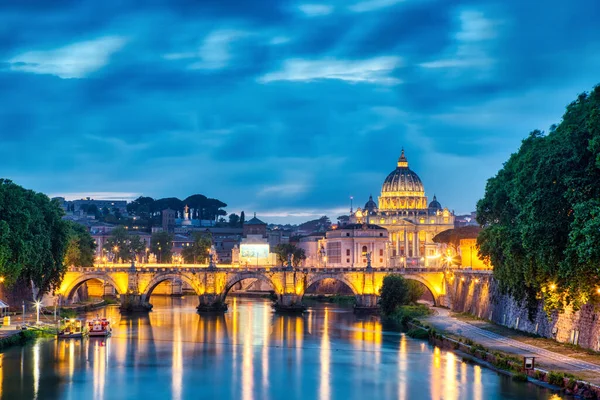 Cattedrale San Pietro Roma Tramonto Italia — Foto Stock