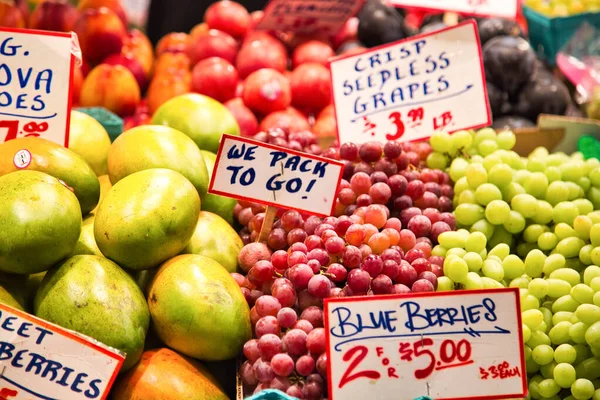 Fresh Food Erbjudande Seattle Pike Place Market Washington Usa — Stockfoto