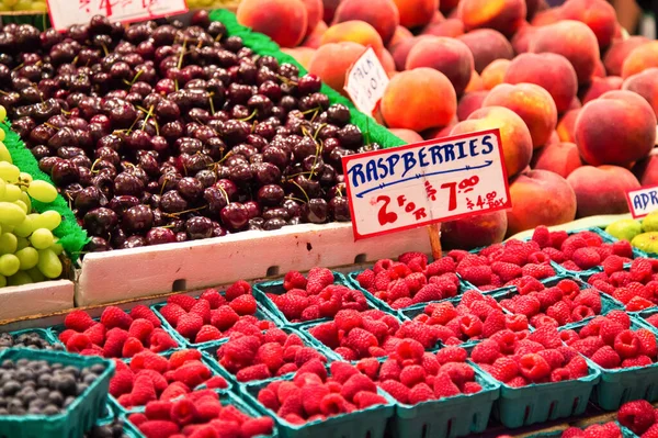 Fresh Food Erbjudande Seattle Pike Place Market Washington Usa — Stockfoto