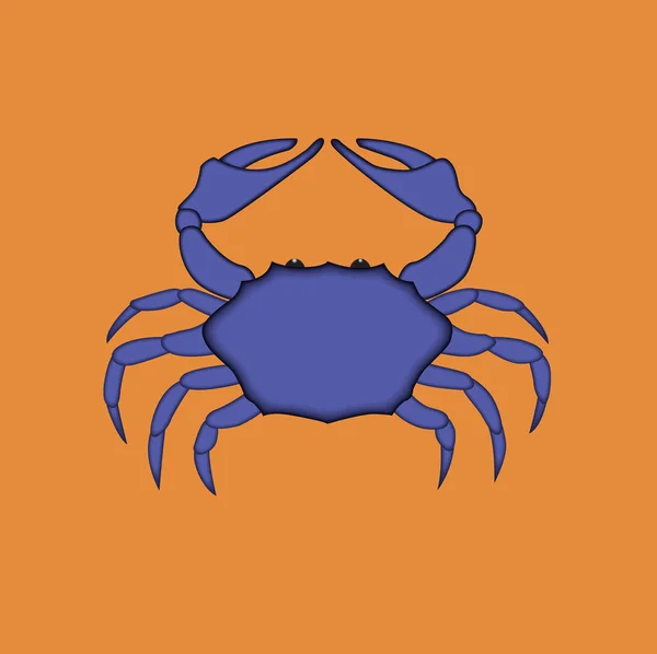 Ilustracja krab niebieski — Zdjęcie stockowe