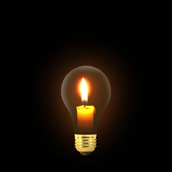 Свеча для лампочки — стоковое фото