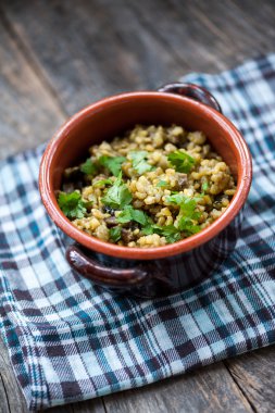 Champignon mantarlı risotto 