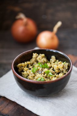Champignon mantarlı risotto 