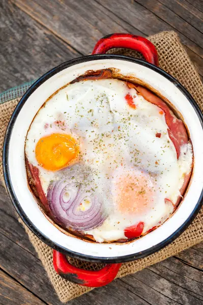 Huevos al horno — Foto de Stock